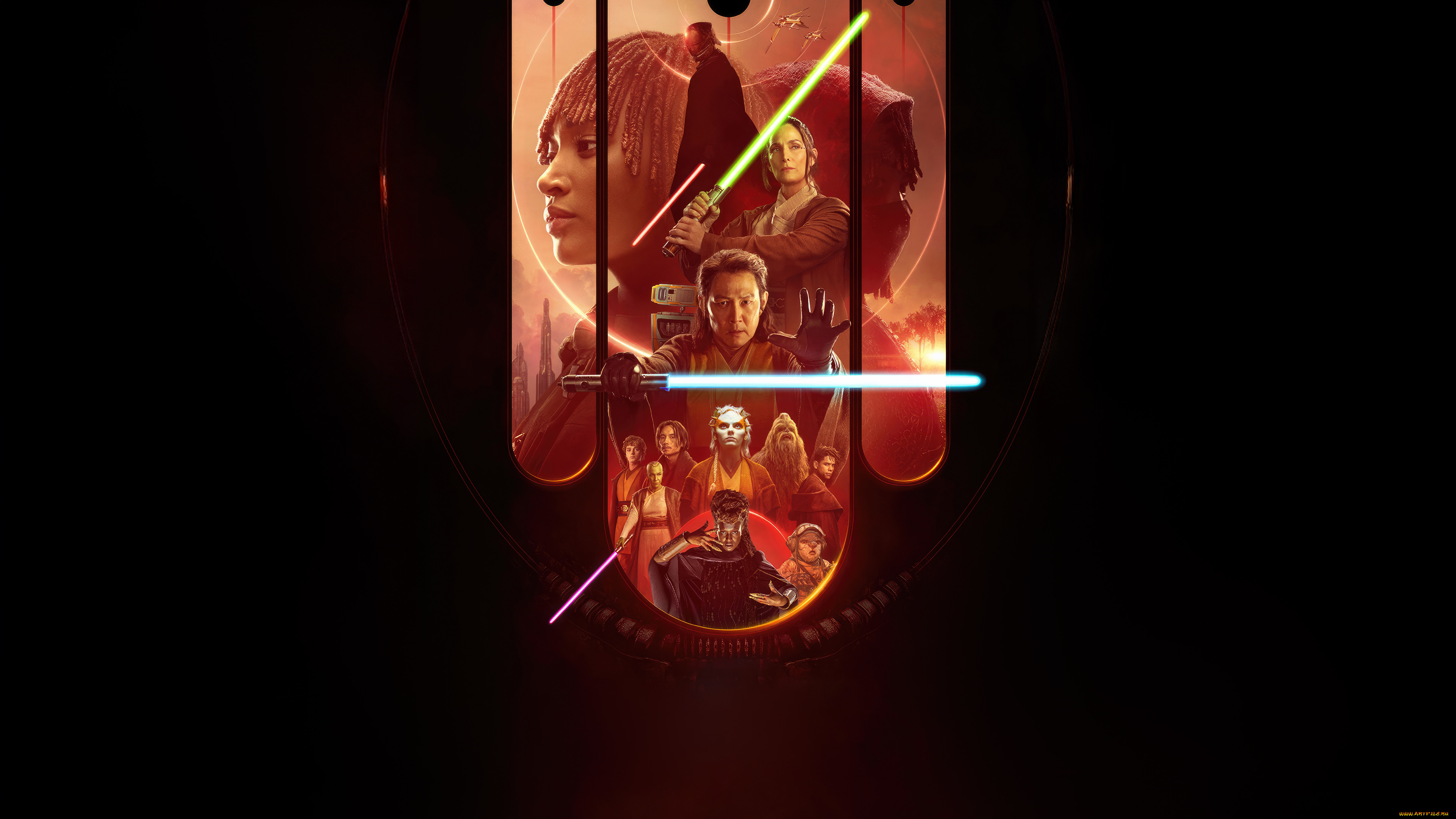 the acolyte ,  2024  ,  , , the, acolyte, e, , , , , , disney, amandla, stenberg, dafne, keen, carrie, anne, moss, lee, jeong, jae